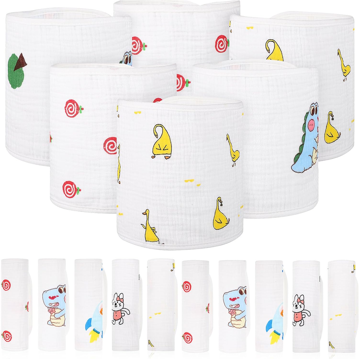 HEALLILY 20pcs Newborn Belly Band Infant Belly Protector Cute Cotton Belly Cover for Baby - Image 1